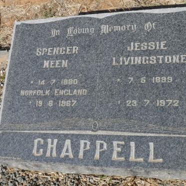 CHAPPELL Spencer Meen 1880-1967 &amp; Jessie Livingstone 1899-1972