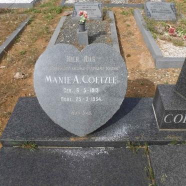 COETZEE Manie A. 1913-1954 &amp; Anna Cornelia Wilhelmina 1915-1982