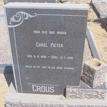 CROUS Carel Pieter 1896-1956