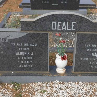 DEALE Hendrik J. 1888-1977 &amp; Maria E. VAN STRATEN 1893-1976