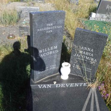 DEVENTER Willem Jacobus, van 1925-2004 &amp; Anna Maria Jacomina VOSLOO 1928-2005