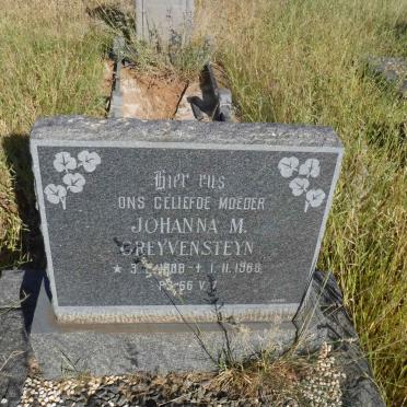 GREYVENSTEYN Johanna M. 1888-1968