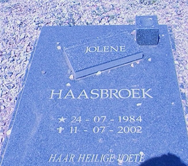 HAASBROEK Jolene 1984-2002