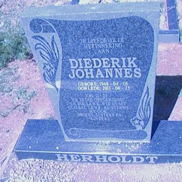 HERHOLDT Diederik Johannes 1948-2011