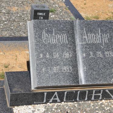 JACOBS Gideon 1967-1993 :: JACOBS Annatjie 1931-