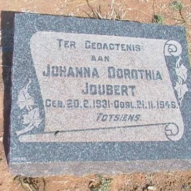 JOUBERT Johanna Dorothia 1931-194?