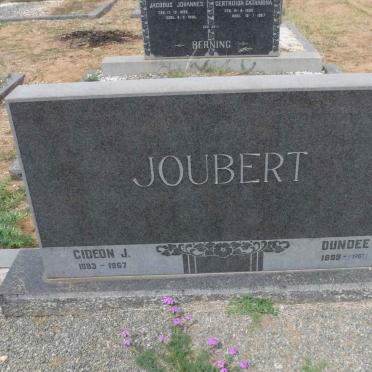 JOUBERT Gideon J. 1893-1967 &amp; Dundee 1899-1987