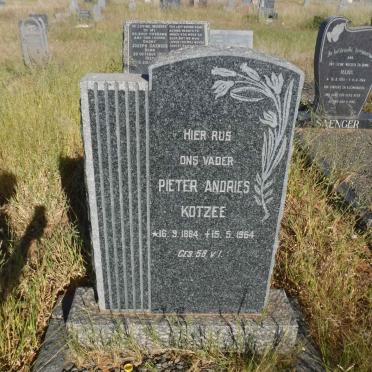 KOTZEE Pieter Andries 1884-1964