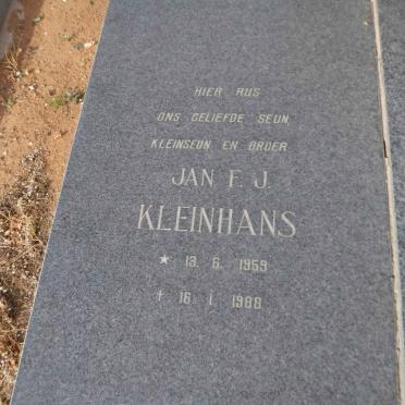 KLEINHANS Jan F.J. 1959-1988