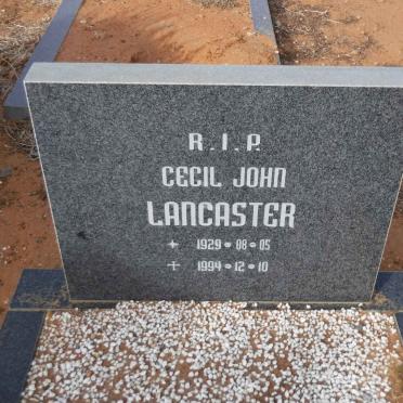 LANCASTER Cecil John 1929-1994