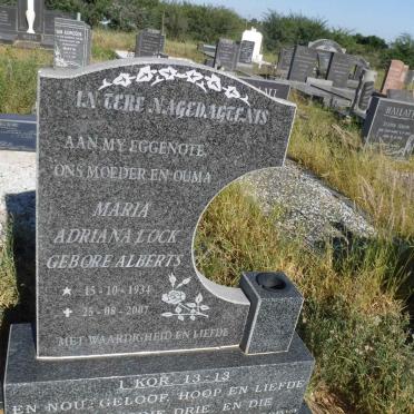 LOCK Maria Adriana nee ALBERTS 1934-2007