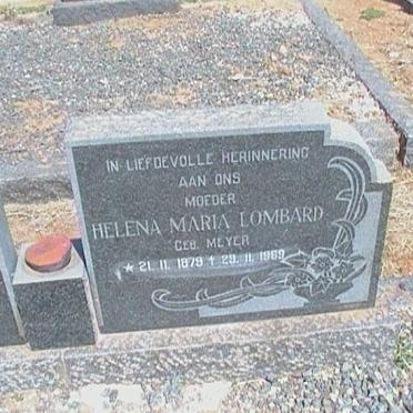 LOMBARD Helena Maria nee MEYER 1879-1969