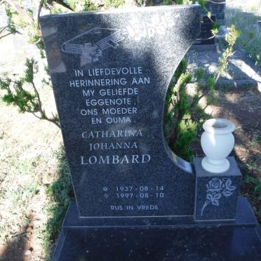 LOMBARD Catharina Johanna 1937-1997