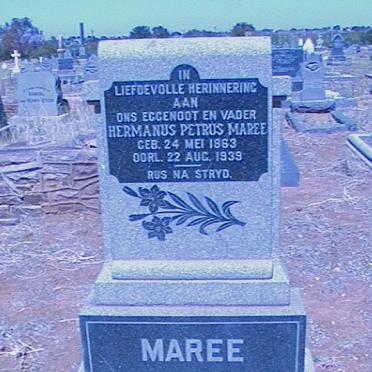 MAREE Hermanus Petrus 1863-1939