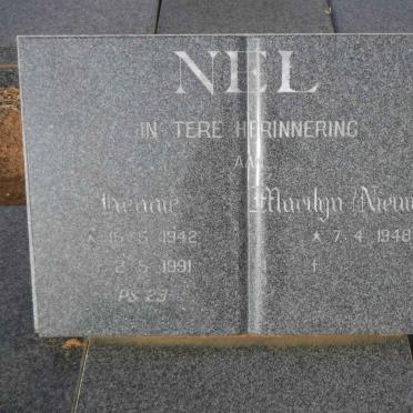 NEL Hennie 1942-1991 &amp; Marilyn NIEUWOUDT 1948-