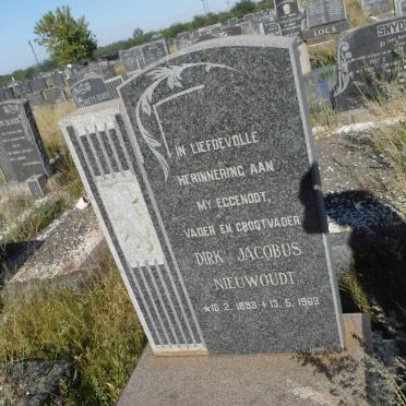 NIEUWOUDT Dirk Jacobus 1893-1963