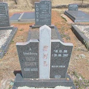 NEL Martha Elizabeth nee SANDERS 1911-2007