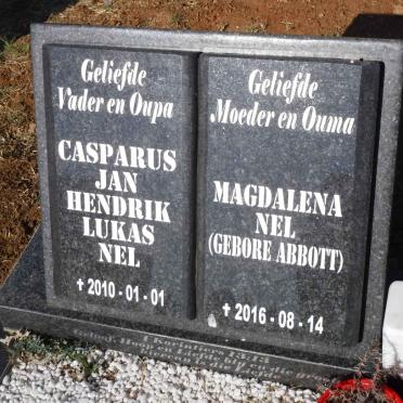 NEL Casparus Jan Hendrik Lukas -2010 &amp; Magdalena ABBOTT -2016