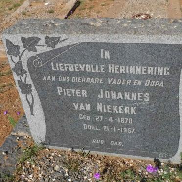 NIEKERK Pieter Johannes, van 1870-1957