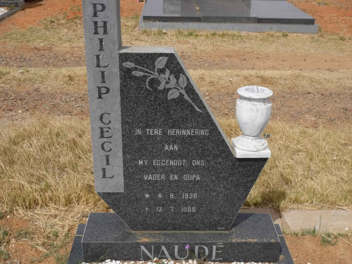 NAUDE Philip Cecil 1936-1985