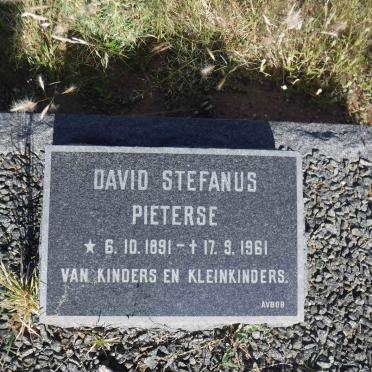 PIETERSE David Stefanus 1891-1961