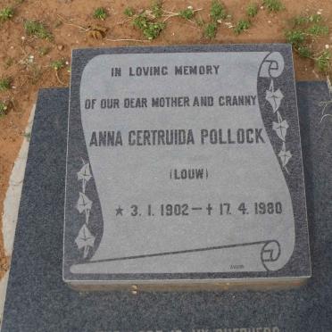 POLLOCK Anna Gertruida nee LOUW 1902-1980
