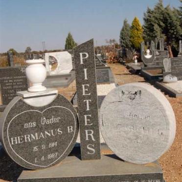 PIETERS Hermanus B. 1914-1987 &amp; Elizabeth G. 1936-