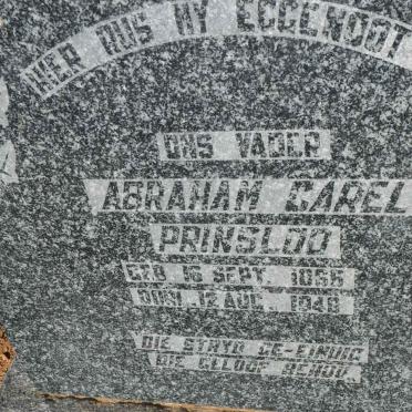 PRINSLOO Abraham Carel 1866-1948