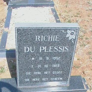 PLESSIS Richie, du 1952-1989