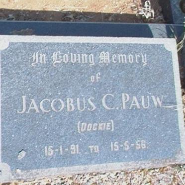 PAUW Jacobus C. 1891-1956