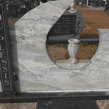 PLESSIS Stephanus Johannes, du 1923- &amp; Martha Catharina MEINTJES 1926-1989