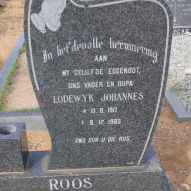 ROOS Lodewyk Johannes 1917-1983