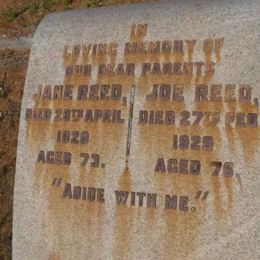 REED Joe -1929 &amp; Jane -1929