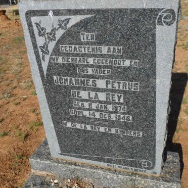 REY Johannes Petrus, de la 1874-1948