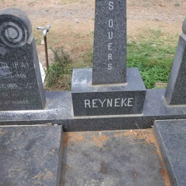 REYNEKE P.A. 1906-1980 &amp; Sannie 1908-2008