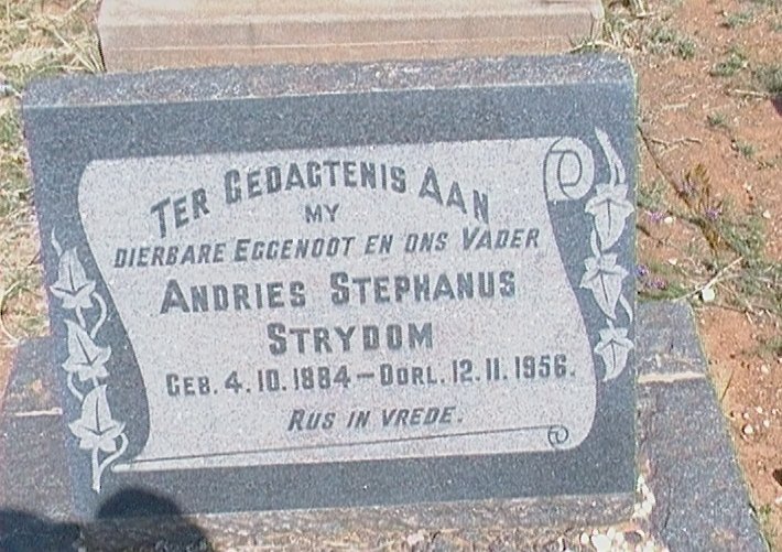 STRYDOM Andries Stephanus 1884-1956