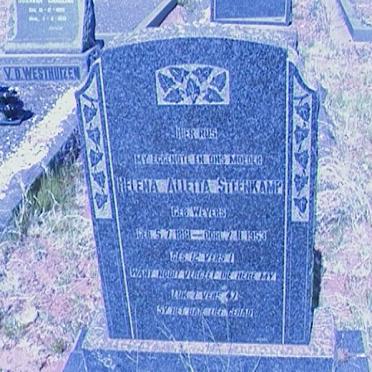 STEENKAMP Helena Aletta nee WEYERS 1881-1953