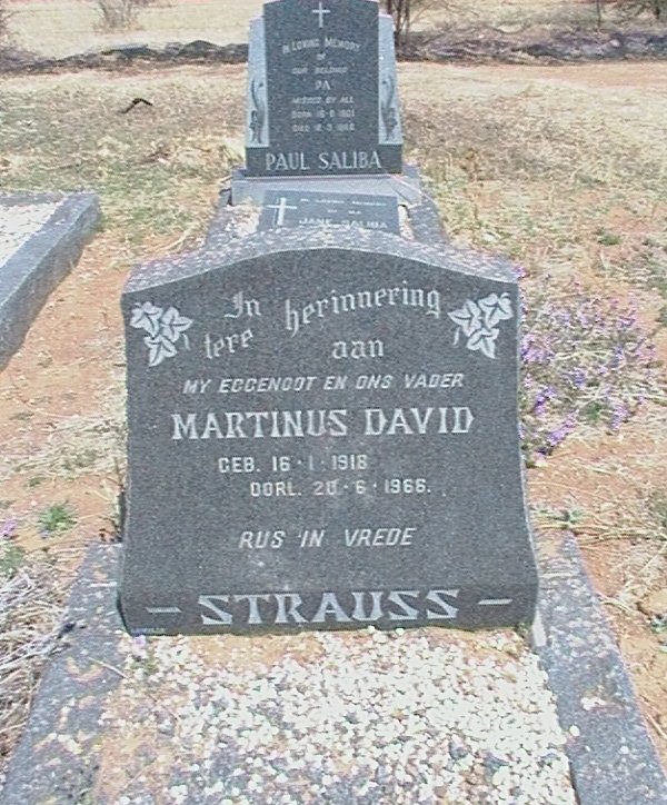 STRAUSS Martinus David 1918-1966