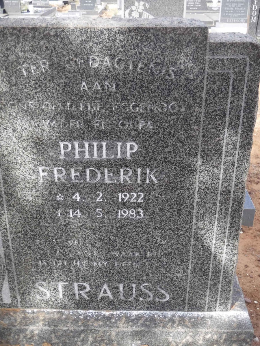 STRAUSS Philip Frederik 1922-1983