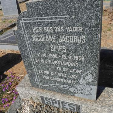 SPIES Nicolaas Jacobus 1898-1958