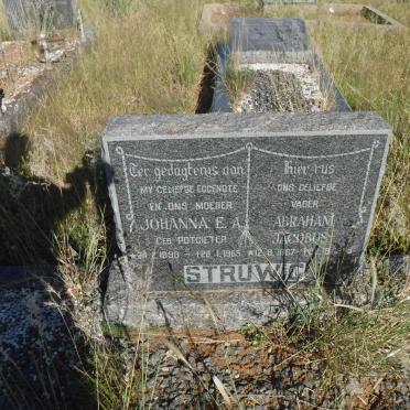 STRUWIG Abraham Jacobus 1887-19?5 &amp; Johanna E.A. POTGIETER 1890-1965