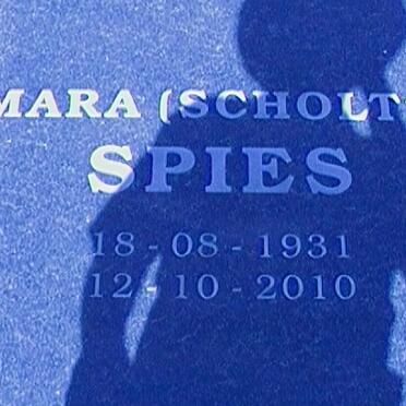 SPIES Max Stephen 1929-2010 &amp; Mara SCHOLTZ 1931-2010 