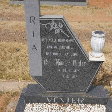 VENTER Ria nee NAUDE 1938-1992