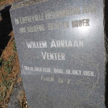 VENTER Willem Adriaan 1938-1958