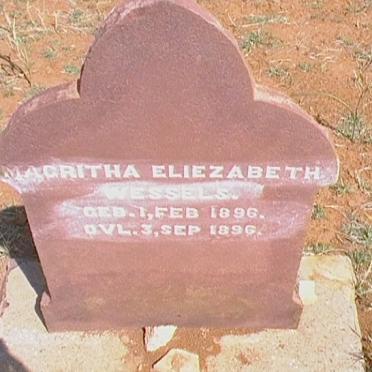 WESSELS Magritha Eliezabeth 1896-1896