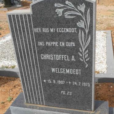 WELGEMOEDT Christoffel A. 1907-1975