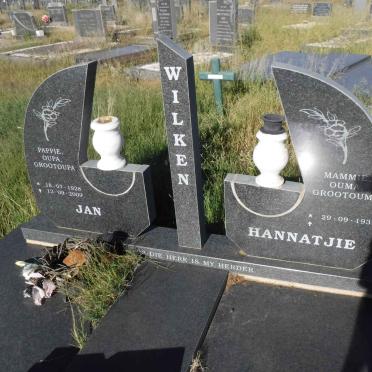WILKEN Jan 1928-2009 &amp; Hannatjie 1936- :: WILKEN Joey 1955-