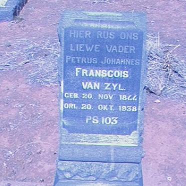 ZYL Petrus Johannes Franscois, van 18??-1938