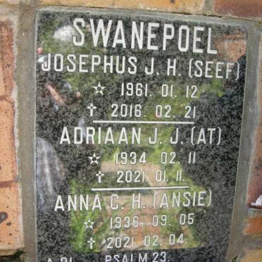 SWANEPOEL Adriaan J.J. 1934-2012 :: SWANEPOEL Anna C.H. 1936-2021