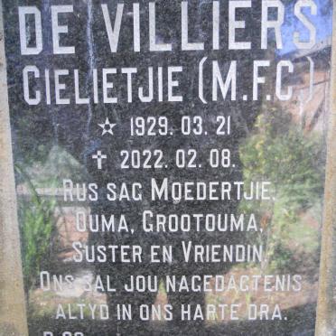 VILLIERS M.F.C., de 1929-2022